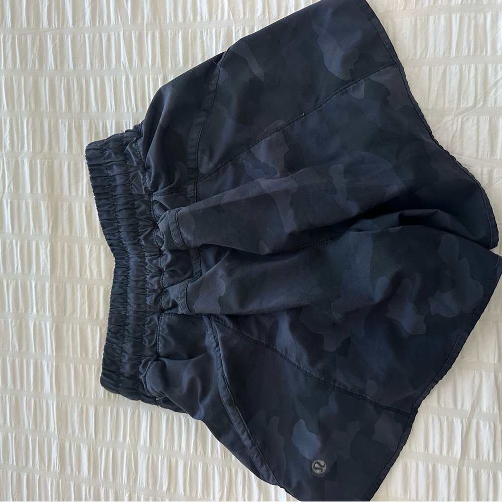 lululemon athletica Black Camo Women Shorts
